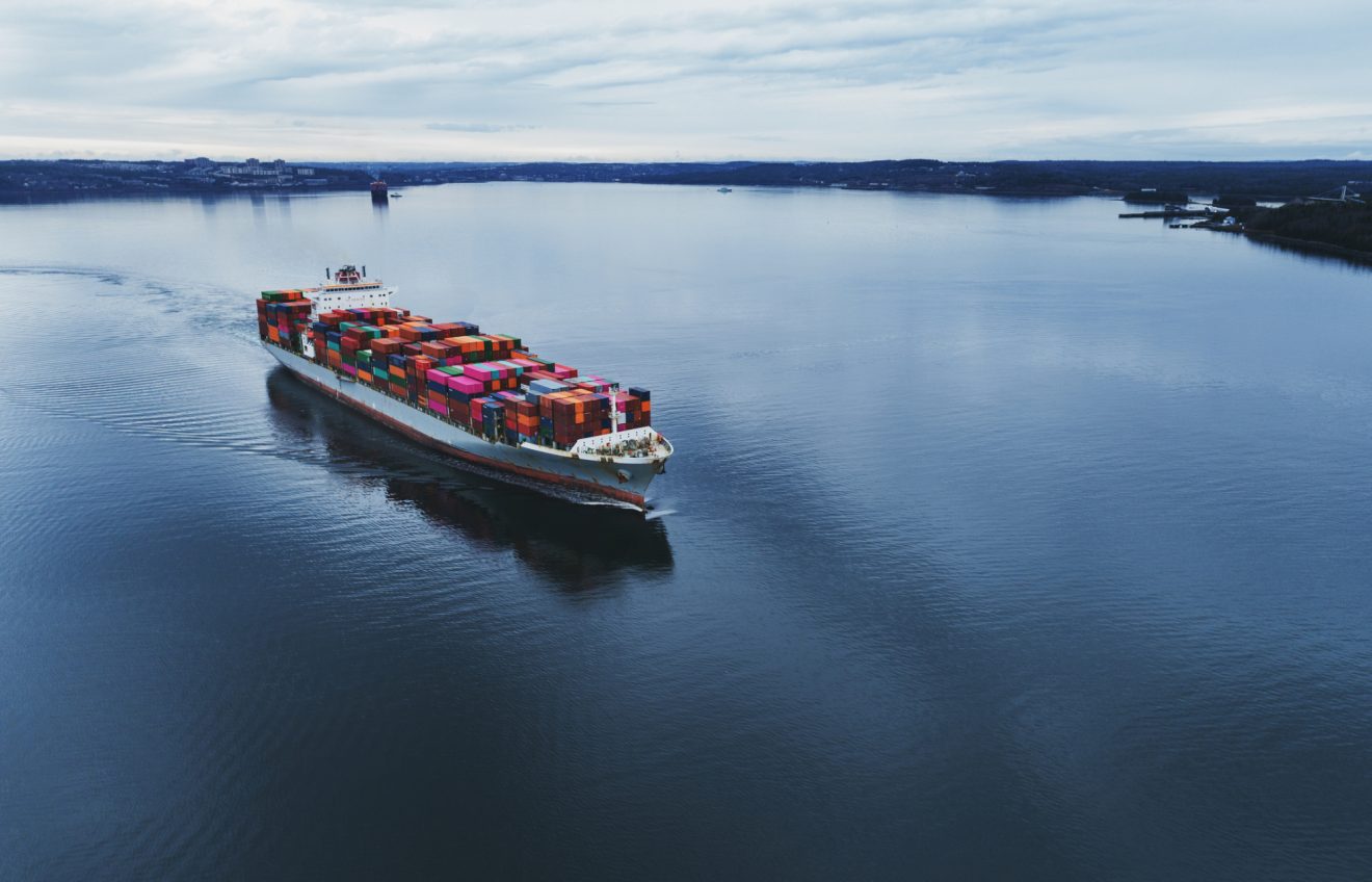 A supply boat