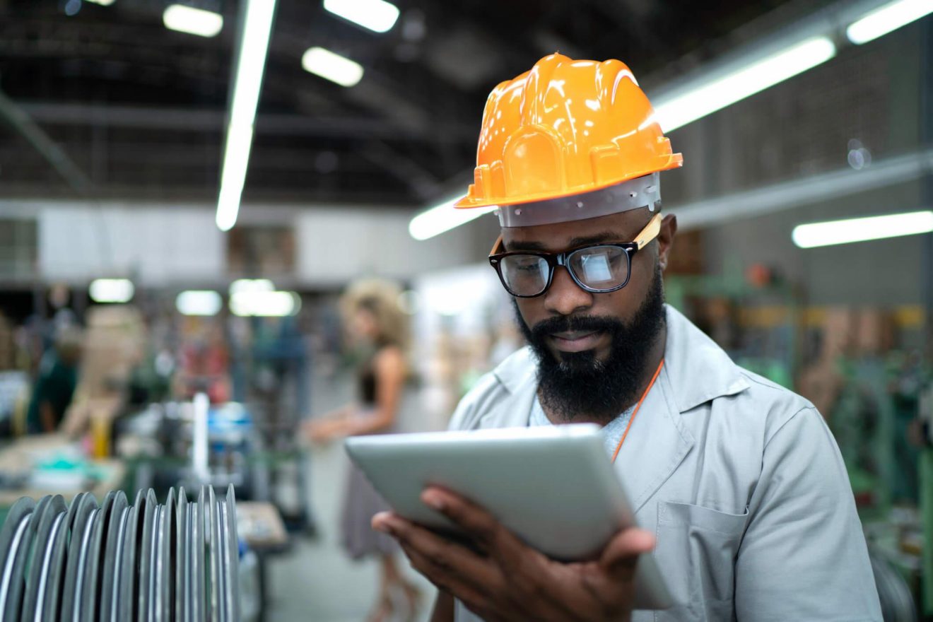 Supply chain factory floor ipad