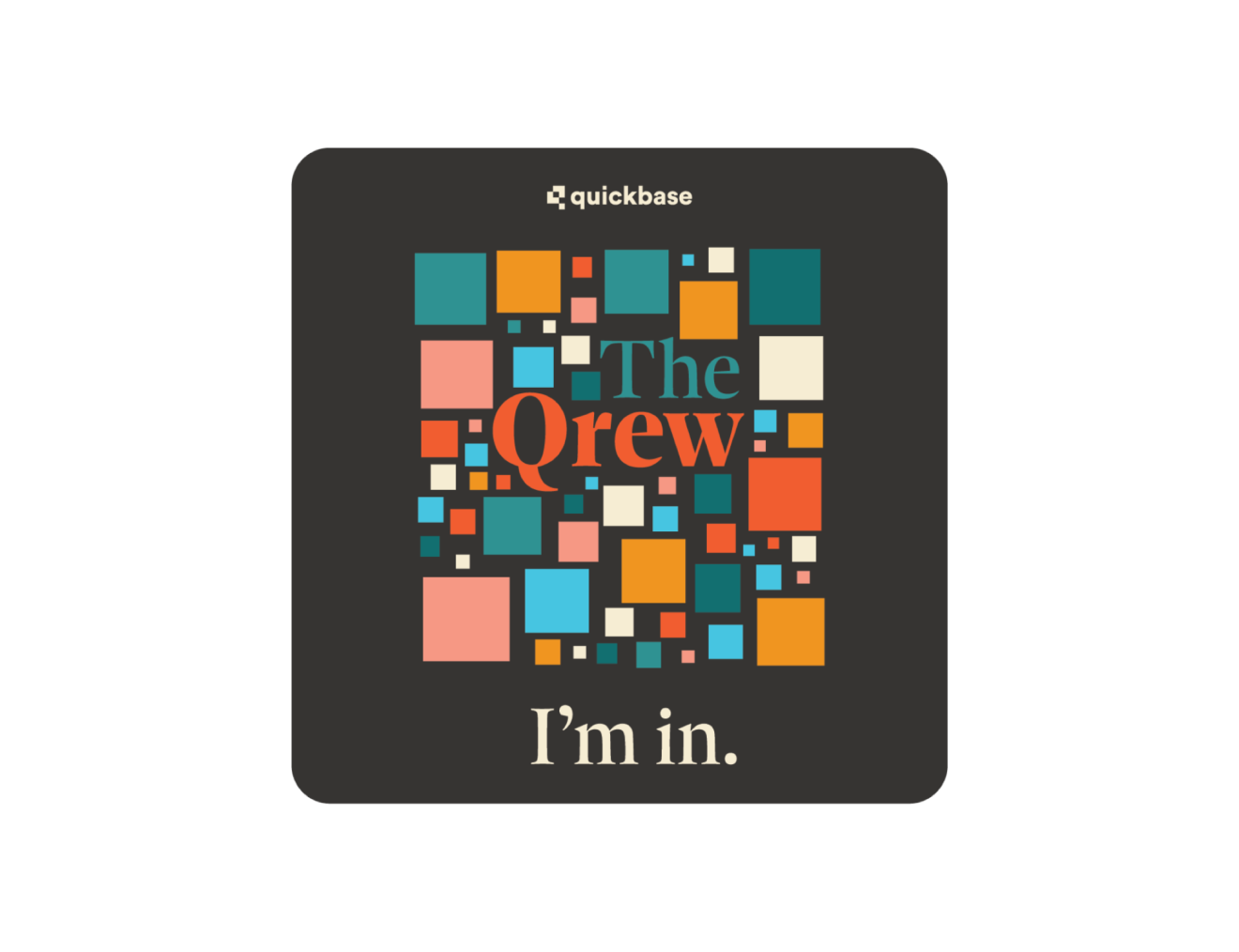 An example of a Qrew sticker