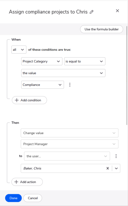 Business Logic Custom Form Rules