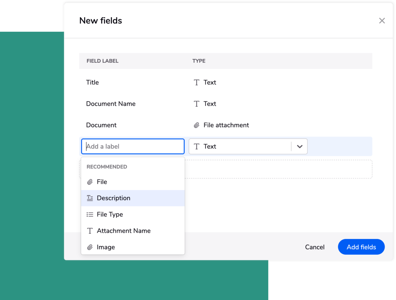 A screenshot of Quickbase's Smart Builder